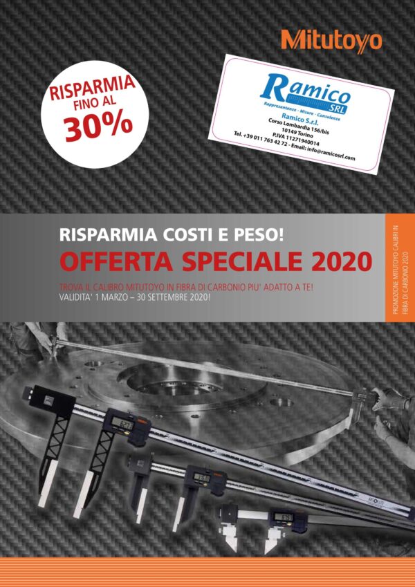 Calibri Fibra Carbonio Mitutoyo Ramico Torino