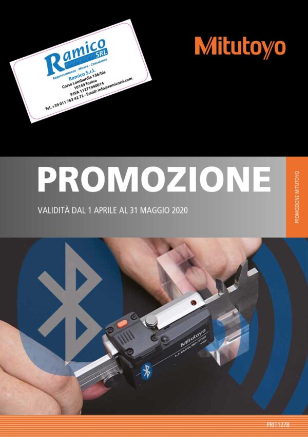 Promo primavera Mitutoyo 2020 Ramico Strumenti Misura Torino